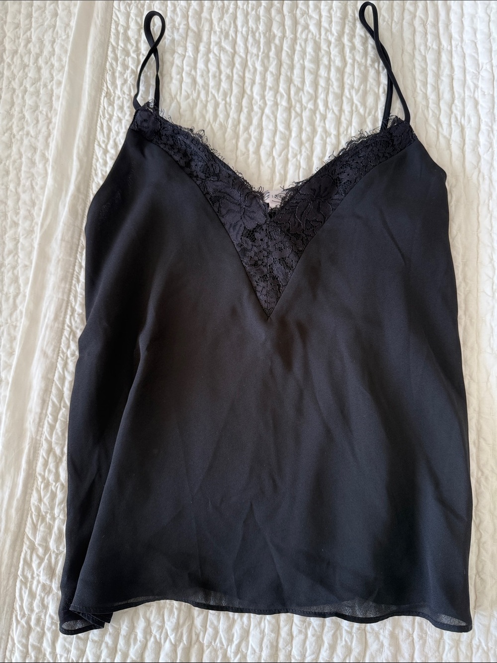 Socialite Black Lace-Trim Camisole